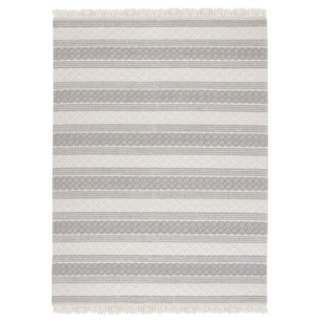Safavieh 4 x 6 ft. Natura Hand Loomed Rectangle Area Rug Ivory & Grey NAT859A-4